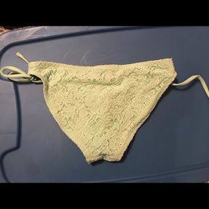 Mint colored bikini bottoms